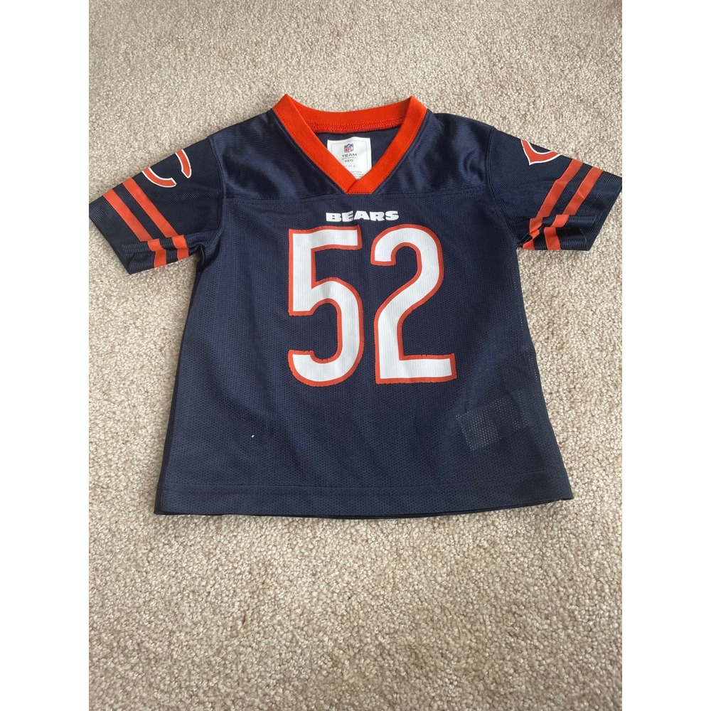 NFL Chicago Bears Khalil Mack 52 Jersey Toddler 3T Navy Blue Football Shirt